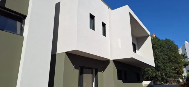 Κάντζα, κατοικία Κάντζα, βάψιμο κατοικίας